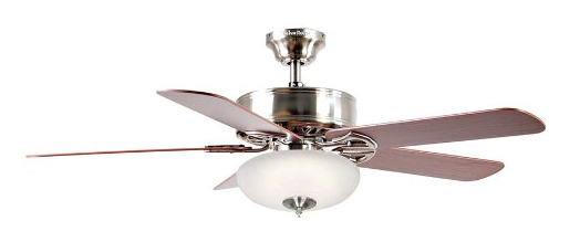 Harbor Breeze 52-in Beladora Brushed Nickel Ceiling Fan with Light Kit